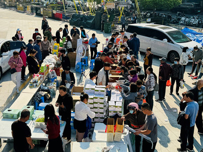 徐州鼓樓環(huán)城街道 農副產品進社區(qū) 搭建消費新場景